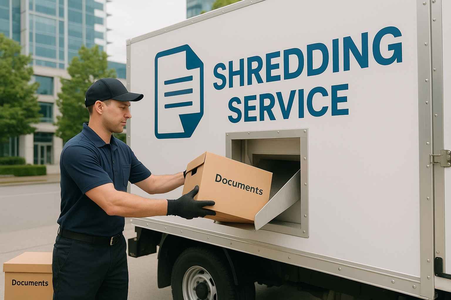 document shredding truck
