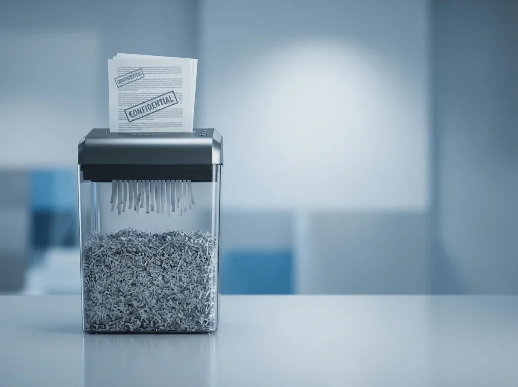 Security Risks of improper document disposal papers